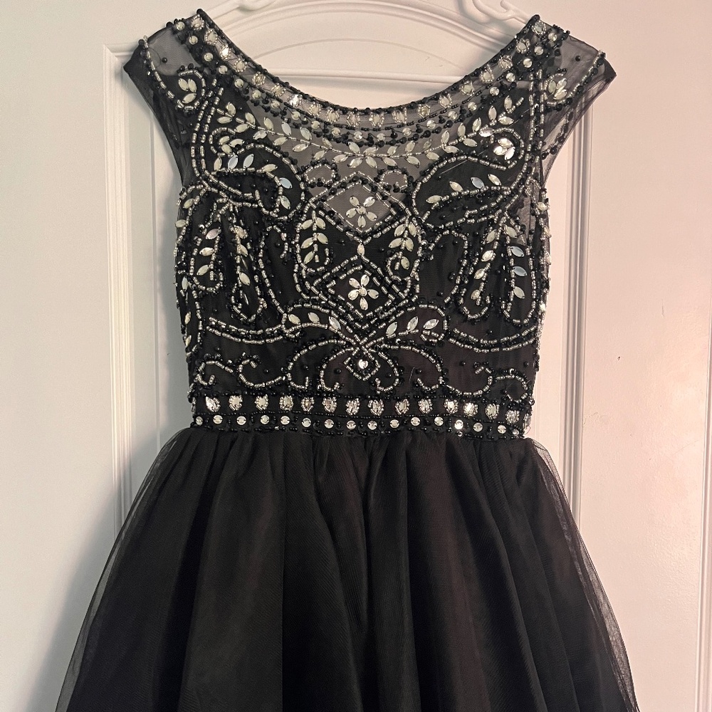 Black short dress